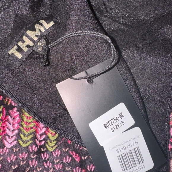 THML Floral Textured Tie Back Dress - Picture 4 of 5